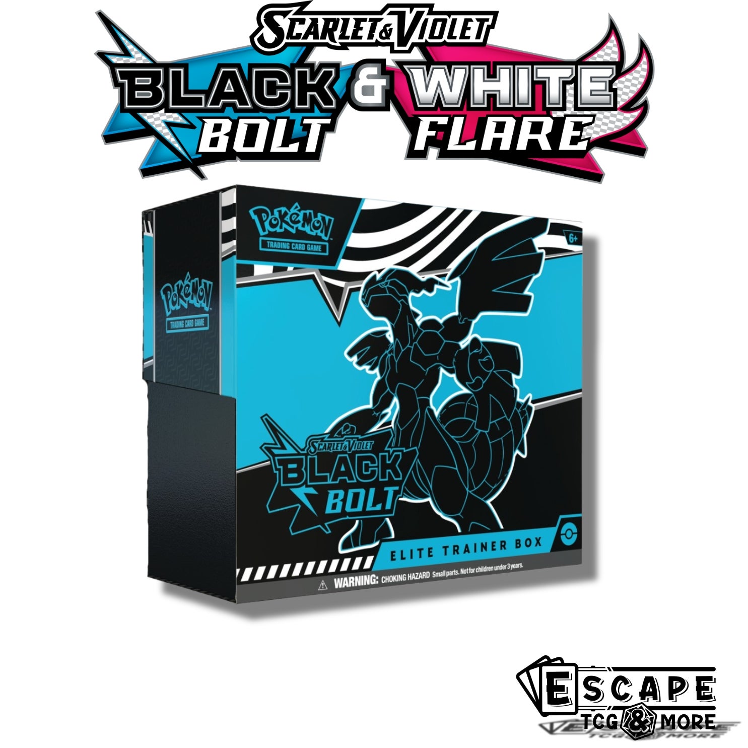 pokemon trading card game: black bolt elite trainer box Scarlet & Violet Black Bolt Elite Trainer Box Pokemon TCG main image 1